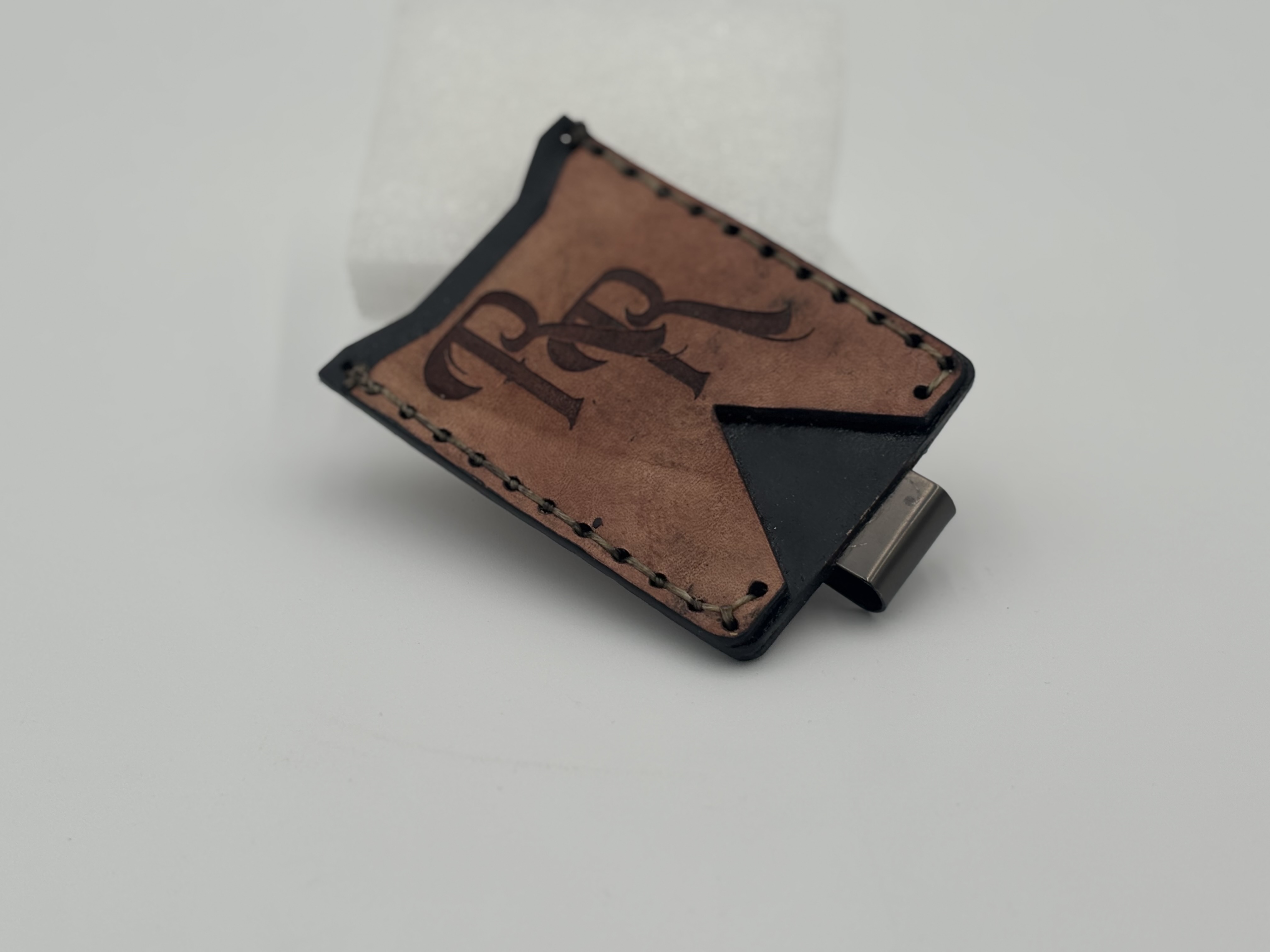 Custom Engraved Leather Card Wallet  2