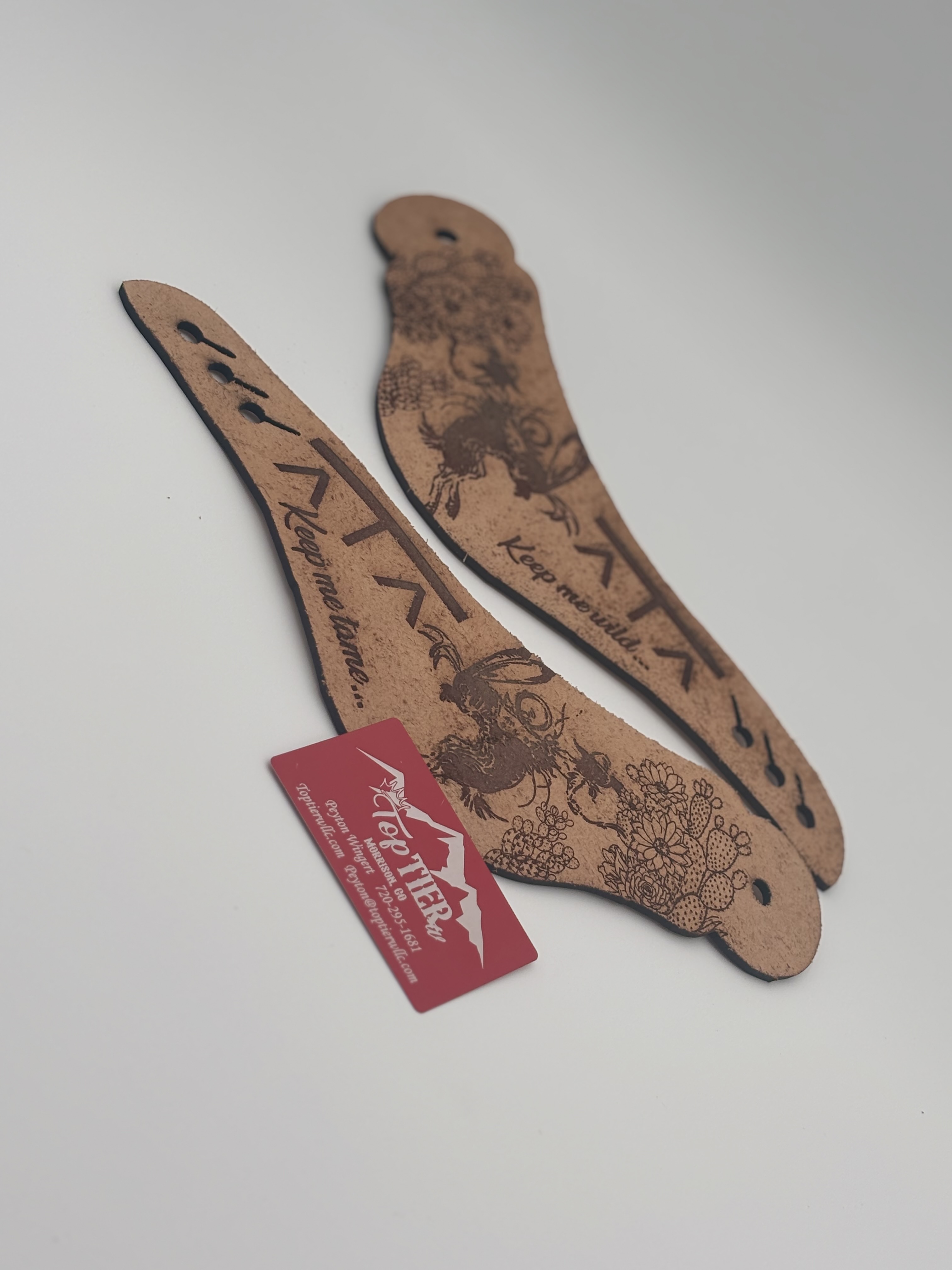 Western leather background